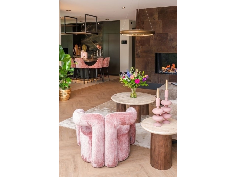 RICHMOND fotel DANA różowy - Richmond Interiors